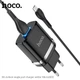 Адаптер мережевий Hoco Micro USB cable Ardent charger set N1 |1USB, 2.4A| (Safety Certified) Black - изображение 11