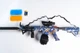 Дитячий іграшковий автомат на орбізах Орбіган M4A1 Синьо-білий стріляє гідрогелевими кулями Гель бластер акумуляторний + 500 орбізів - зображення 1