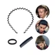 Чоловічий обруч для волосся Wen Yi Beckham Black метал - зображення 1