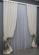 Комплект готовых штор VR-Textil ANZIO № 1466ш Бежевый с золотистым 140х290 см 2 шт (33-0335) - изображение 3