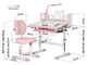 Комплект парта и кресло Evo-Kids BD-24 (стол+стул+полка+лампа) Blue, BD-24 BL - изображение 3