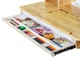 Комплект меблів Mealux Timberdesk L (парта+тумба) Blue, BD-690 Wood L+Тумба BD 920 BL - зображення 7