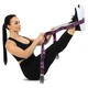 Лента стропа с петлями для растяжки STRETCHING STRAP EZOUS Pro (10 петель, полиэстер, р-р 2,2м х 3,8см, вес 140гр, серо-фиолетовый) (I-02) - изображение 4