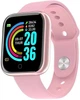 Смарт-годинник Smart Watch Y68 крокомір, підрахунок калорій, кольоровий екран, рожевий - зображення 1