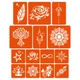 Набор хны с трафаретами для биотату №4 от Fresh Tattoo (henna-set-04) - изображение 2