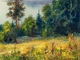 Картина маслом 50х70см Утреннее спокойствие пейзаж лес озеро горы мастихин холст ручная работа художника Alleya-kartin - изображение 6