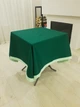 Комплект для сервировки Firanka Simple скатерть 140х140см 1шт салфетки 20х35см 4шт чехлы для приборов 4шт Зеленый (20_1с) - изображение 4
