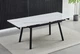 Стол обеденный MADRID CERAMIC 140(200)*85 белый глянец/черный каркас - изображение 2
