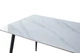 Стол обеденный SABA CERAMIC 130*70 белый глянец/черный каркас - изображение 3