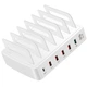 Мультизарядная док-станция с органайзером Addap MCS-866T, 40W, на 6 USB портов - изображение 1