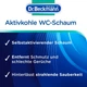 Пакетики для чищення унітазу з активною піною від нальоту Dr.Beckmann active carbon toilet foam 3 шт*100 г - изображение 8
