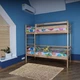 Ліжко двоярусне SportBaby Babyson 3 Лак 80x190 см (babyson-3-4) - зображення 4
