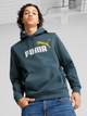 Bluza męska z kapturem Puma ESS+ 2 Col Big Logo Hoodie FL 58676418 L Granatowa (4067981446520) - obraz 1