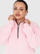 Толстовка на молнии без капюшона женская Garne Karolina 3041066 3XL Розовая (GR2000002913573) - изображение 5