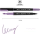 Набор маркеров акварельных Santi Brush Pen SW-07 двусторонние гиацинт 391007 6 шт (5056574438690) - изображение 3
