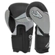 Перчатки боксерские на липучке Hard Touch Boxing 7698 размер 10 унций Black-Silver - изображение 2