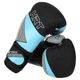 Перчатки боксерские детские на липучке Hard Touch Boxing 7709 размер 4 унции Black-Light Blue - изображение 3