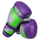 Перчатки боксерские детские на липучке Hard Touch Boxing 7709 размер 4 унции Purple-Green - изображение 3