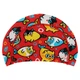 Шапочка для плавания текстильная юниорская Mad Swim CatFish Junior 052002 Red-Multicolor - изображение 5