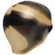 Шапочка для плавания силиконовая для взрослых Mad Swim Multi 053001 Black-Beige - изображение 4