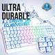 Беспроводная, водозащитная игровая клавиатура KLIM Chroma Wireless, 2.4G и от кабеля USB, RBG подсветка, белая - изображение 2