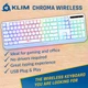 Беспроводная, водозащитная игровая клавиатура KLIM Chroma Wireless, 2.4G и от кабеля USB, RBG подсветка, белая - изображение 7