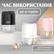 Портативный увлажнитель воздуха MengChong Humidifier H2O Компактный светодиодный ультразвуковой диффузор 200 мл Детский ночник Черный - изображение 6