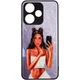 TPU+PC чохол Prisma Ladies для Xiaomi Redmi 13 4G / Poco M6 4G Black in White - зображення 1