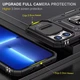 Чохол зі шторкою для камери Camshield Army Ring для Apple iPhone 13 Pro, ударостійкий кейс з кільцем-тримачем та функцією підставки Black - изображение 4