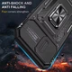 Чохол зі шторкою для камери Camshield Army Ring для Apple iPhone 13 Pro, ударостійкий кейс з кільцем-тримачем та функцією підставки Black - изображение 2