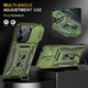 Ударостійкий чохол Camshield Army Ring для Xiaomi Redmi 13C / Poco C65 Оливковий / Army Green - изображение 4