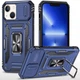 Чохол зі шторкою для камери Camshield Army Ring для Apple iPhone 13 / iPhone 14, ударостійкий кейс з кільцем-тримачем та функцією підставки Navy - изображение 1