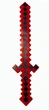 Меч Майнкрафт Minecraft алмазний зі світлом і звуком Червоний - зображення 1