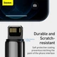 Кабель BASEUS Lightning Tungsten Gold Fast Charging |1.2m, 2.4A| (CALWJ-01) black - изображение 6