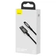 Кабель BASEUS Lightning Tungsten Gold Fast Charging |1.2m, 2.4A| (CALWJ-01) black - изображение 7