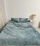 Постільна білизна плюшева полуторна Dushka Home 20840 160х215 см бірюзова - зображення 5