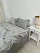 Постільна білизна плюшева полуторна Dushka Home 20755 160х215 см сіра - зображення 5