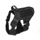 Шлея для собак Harness K9 Long, металлическая пряжка фастекс и система MOLLE, XL (87-115 см) Черный (076XL-BLACK) - изображение 3
