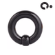 Кільце для пірсингу хард 16х6х10 мм Акрил Mr.Piercing Black - изображение 1