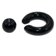 Кільце для пірсингу хард 16х6х10 мм Акрил Mr.Piercing Black - изображение 5