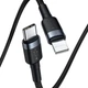 Кабель BASEUS Cafule Type-C to Lightning |18W/PD, 1m| (CATLKLF-G1) - изображение 3