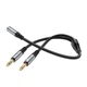 Кабель HOCO 2-in-1 3.5 headset audio adapter Cable UPA21 (female to 2male) |0.25M| Black - изображение 6