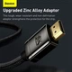 Кабель Baseus WKGQ000001 Definition Series HDMI 8K to HDMI 8K Adapter Cable (Zinc alloy) 1m Black - изображение 7