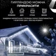 Гирлянда уличная светодиодная 90 LED 3 метра белый провод бахрома 18 нитей Белый 3МWW - изображение 4