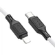 Кабель Hoco Type-C to Lightning cool silicone PD charging data cable X90 |1m, 20W, 3A| black - изображение 5