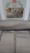 Двуспальный King Size комплект TAC Premium Basic Antracit Сатин-Stripe 220х240 см наволочки 4 x 50х70 см - изображение 2