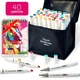 Набір скетч маркерів двосторонніх спиртових Touch Multicolor 40 кольорів + Альбом для скетчинга А5 20 аркушів - зображення 2