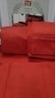 Двухспальный Евро комплект ТАС Premium Basic Red Сатин-Stripe 200х220 см наволочки 4 x 50х70 см - изображение 2