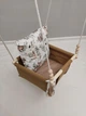 Дитяча гойдалка Happy Vita Craft зайчики білочки косулі коричнева - зображення 4