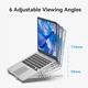 Подставка для ноутбука Vention Laptop X-type Stand до 17'' Silver Aluminum Alloy (KDMI0) - изображение 8